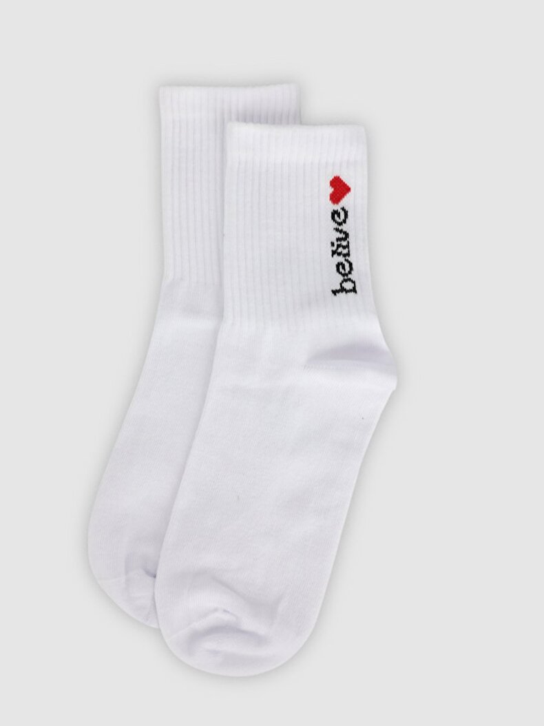 Socket White Socks