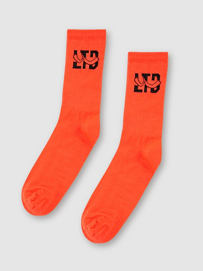 Ltb Logo Socket Orange Socks