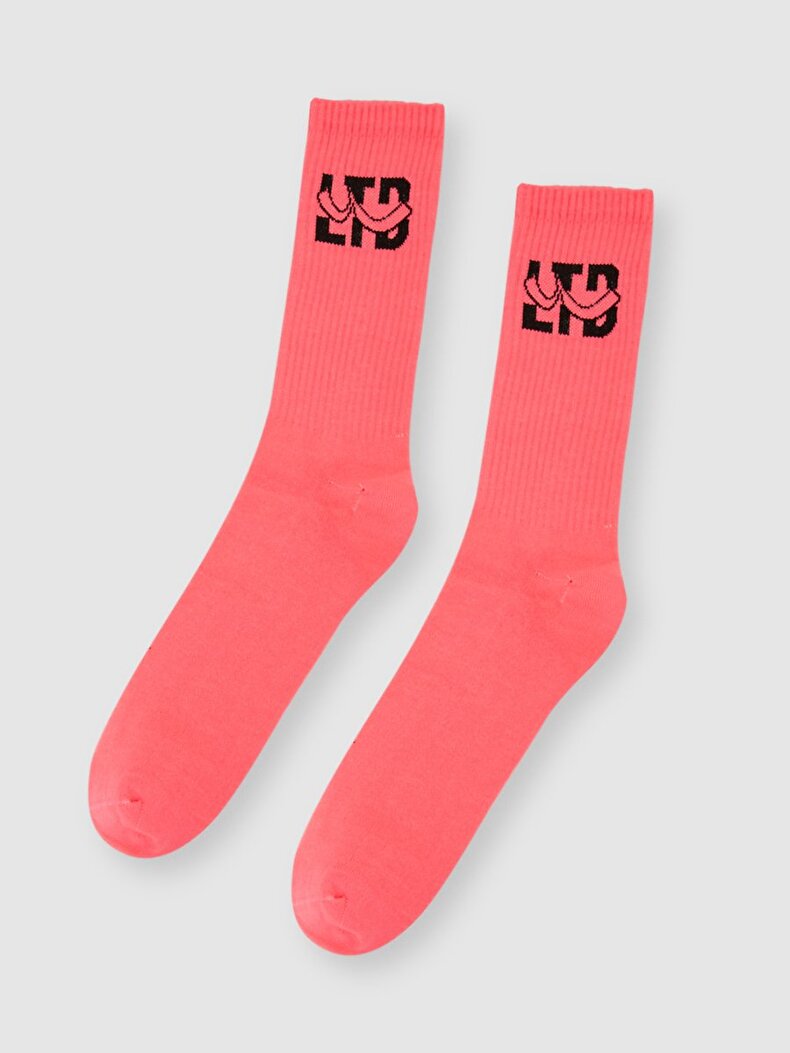 LTB Logolu Soket Pembe Çorap. 1