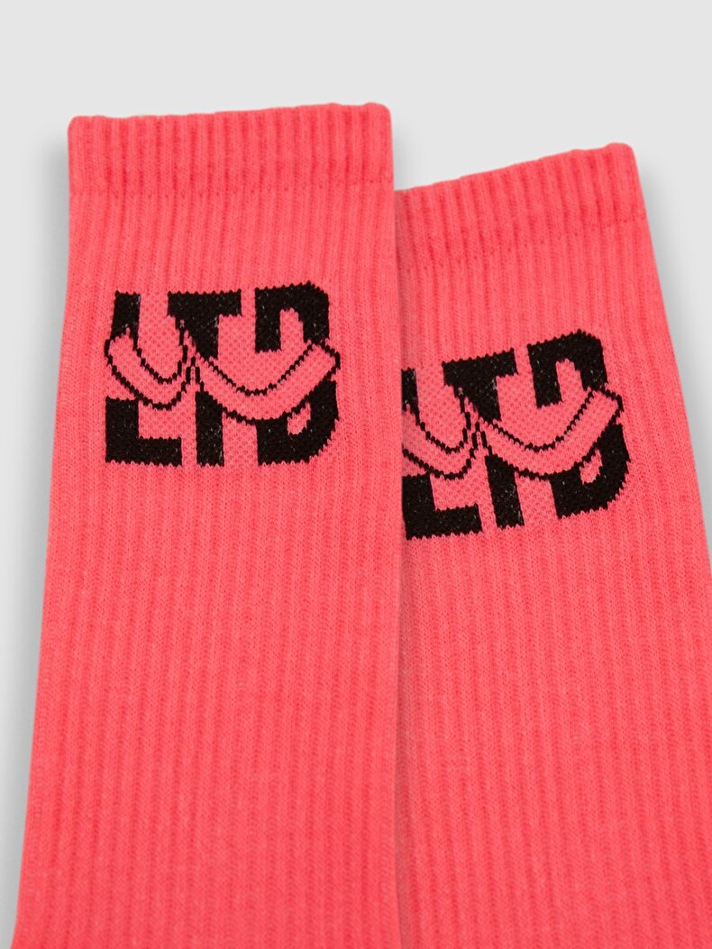 LTB Logolu Soket Pembe Çorap. 3