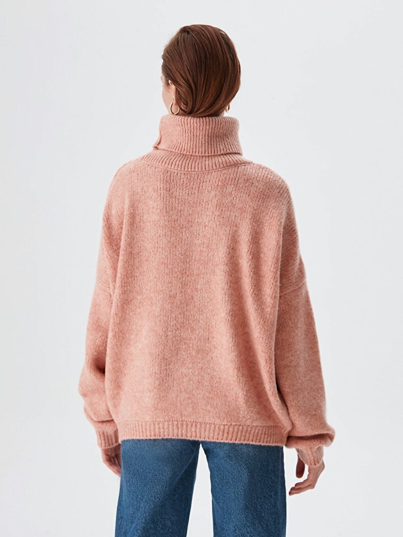 Turtle Neck Pink Pullover