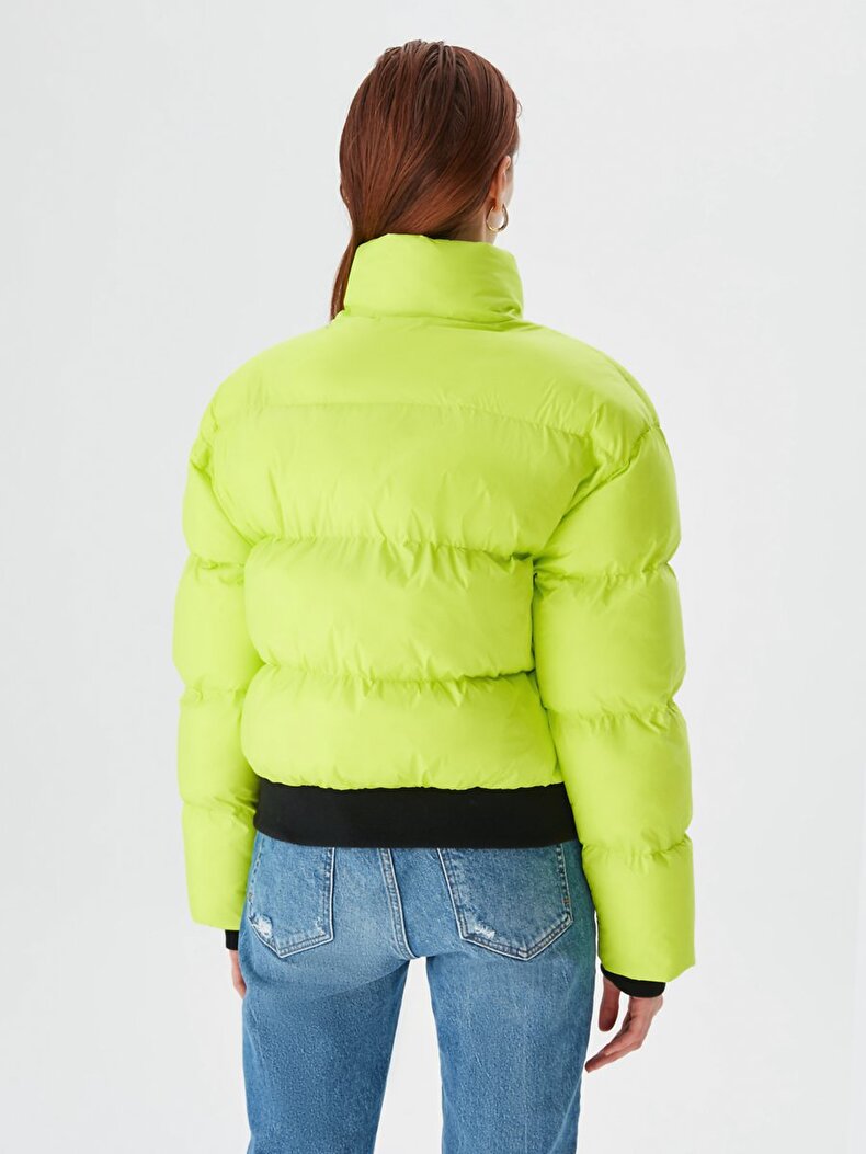 Puffer Neon Green Coat
