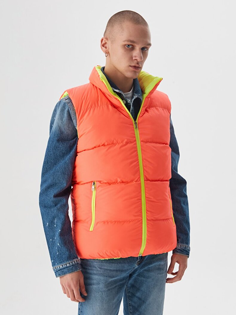 Neon Puffer Purple Vest