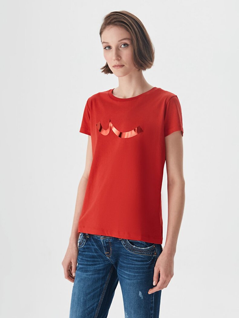 Shiny Ltb Logo Rood T-shi̇rt