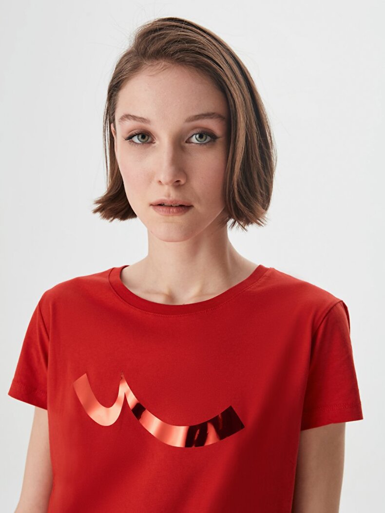 Shiny Ltb Logo Rood T-shi̇rt