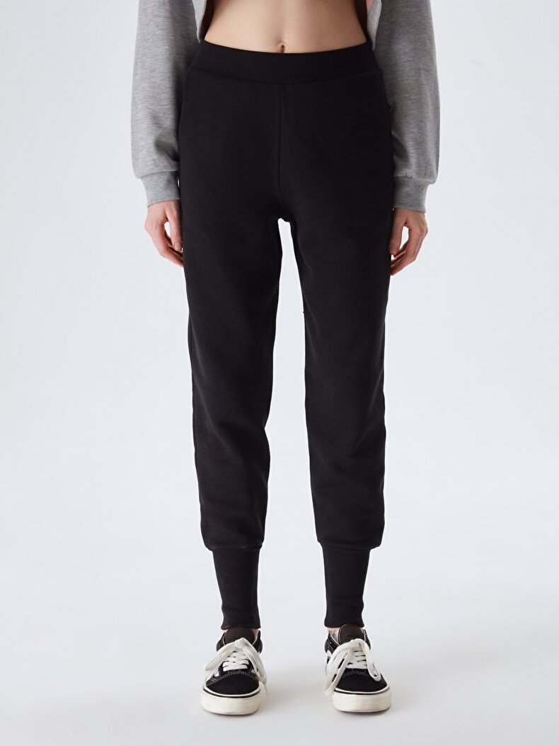 Skinny With Pockets Black Tracksuit
