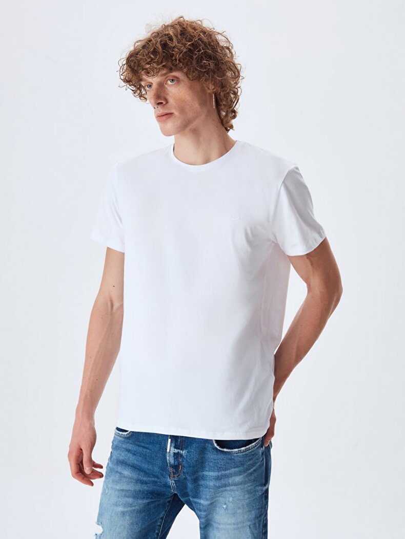 Basic Slim Fit White T-shirt