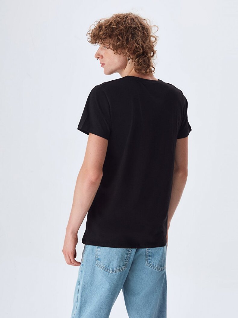 Basic Slim Fit Black T-shirt