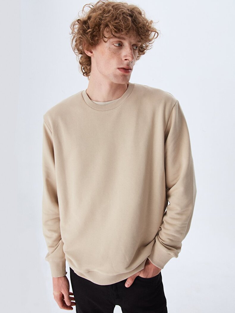 Basic Beige Sweatshirt