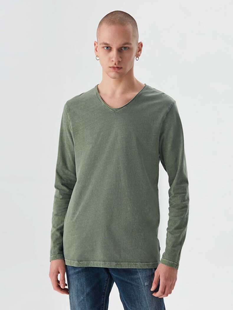 Grün Sweatshirt