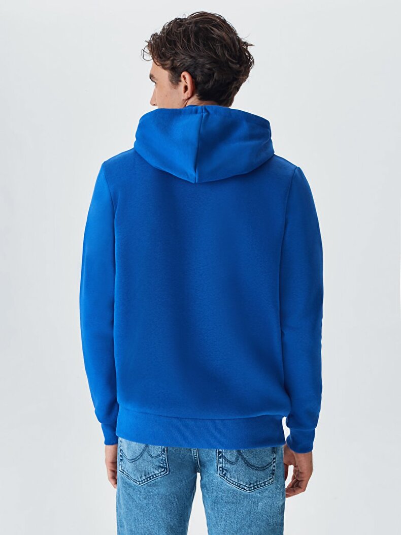 With Hood Blue Sweatshirt
