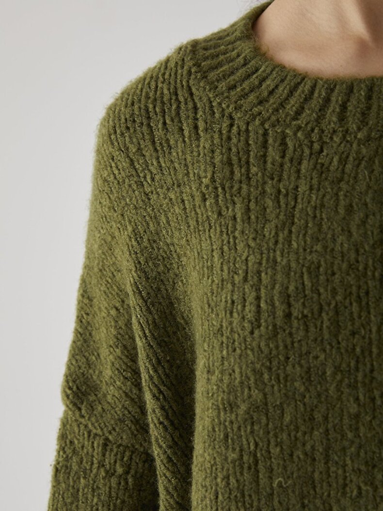 Grün Pullover