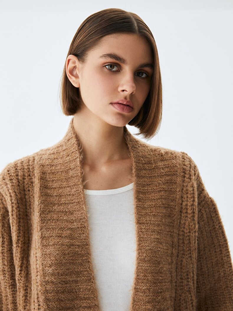 With Pockets Knitwear Bruin Cardi̇gan