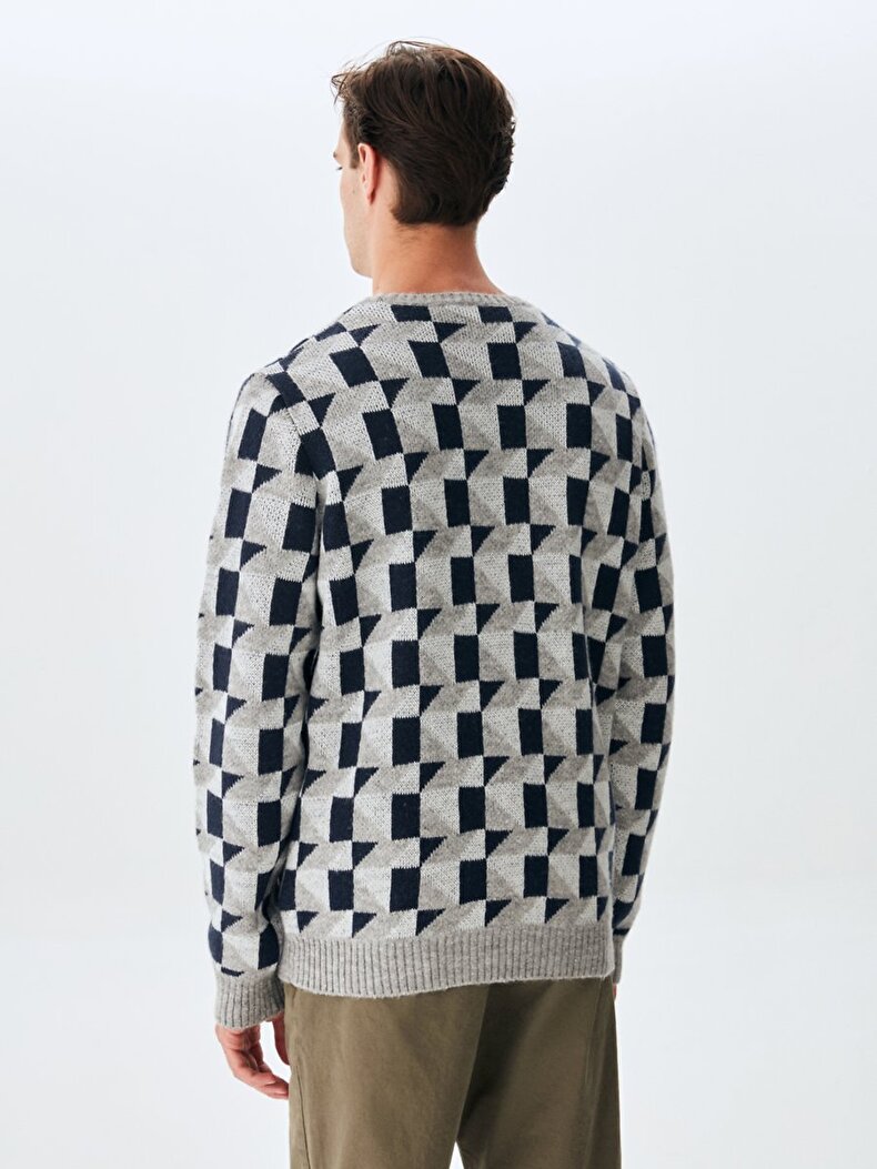 Pattern Knitwear Pullover