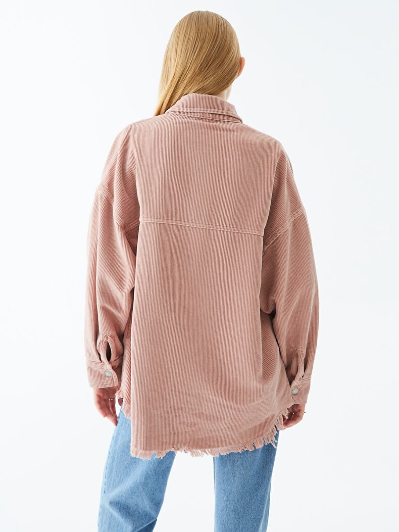 Ribbed Velvet Overhemd