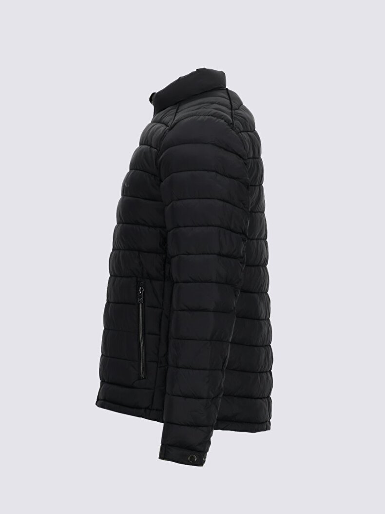 Puffer Short Black Coat