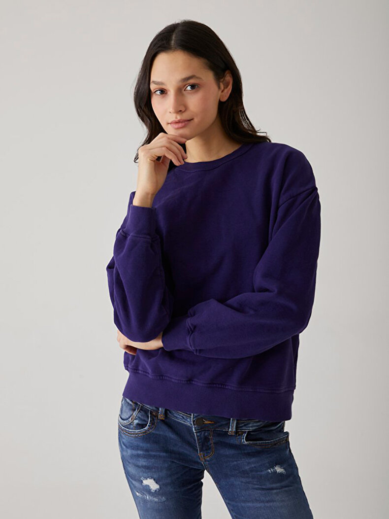 Dunkelblau Sweatshirt