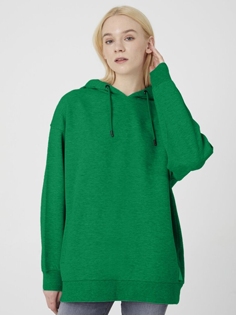 With Hood Pouch Pocket With Pockets Green