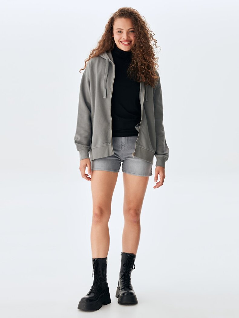 Dunkelgrau Sweatshirt