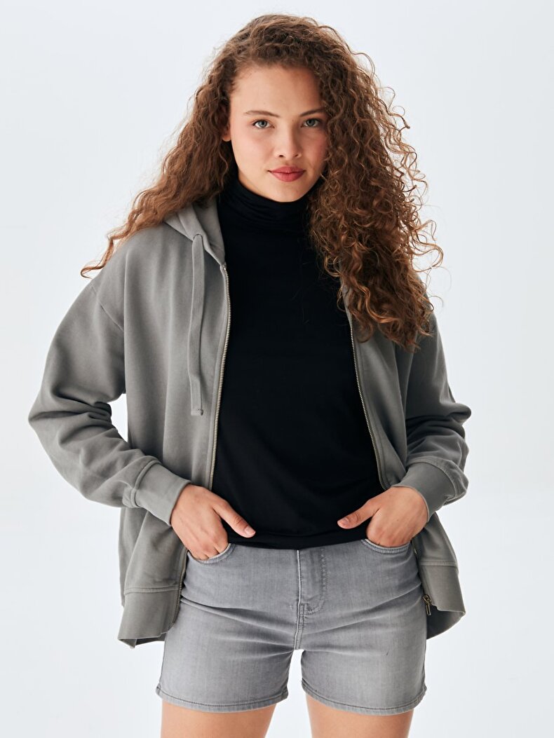 Dunkelgrau Sweatshirt