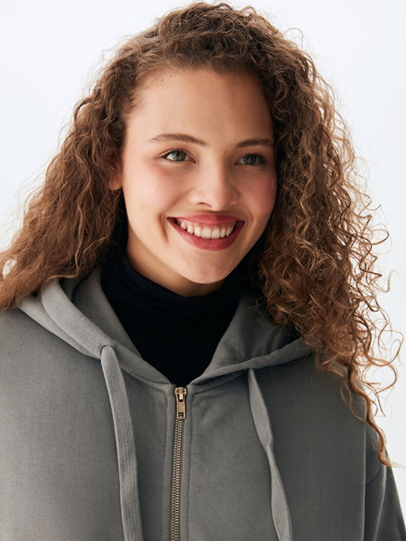 Dunkelgrau Sweatshirt