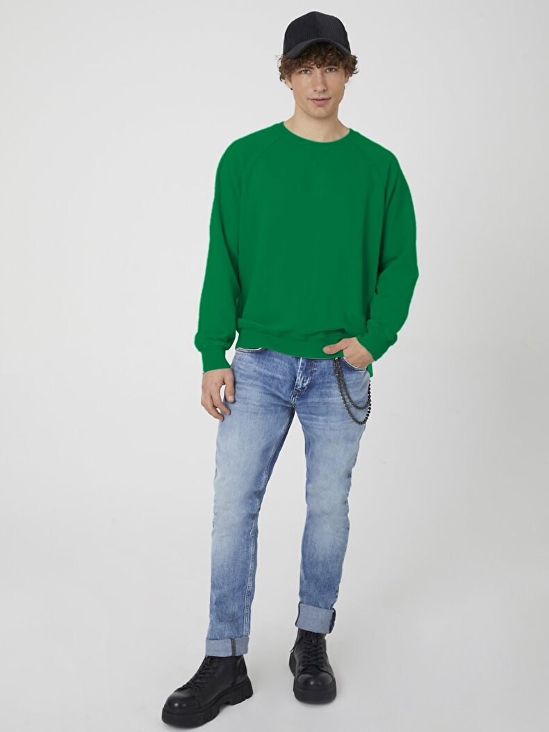 Grün Sweatshirt