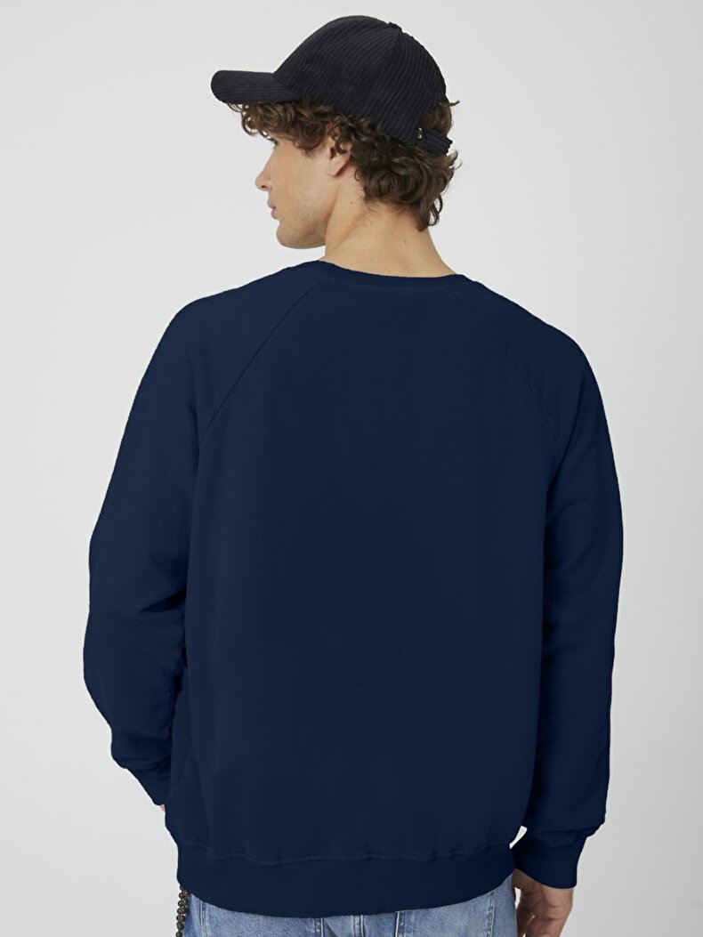 Dunkelblau Sweatshirt