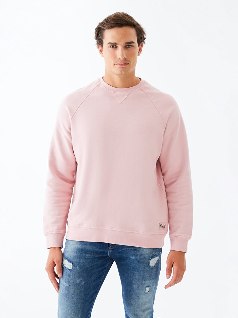 Bleached Crew Neck Lilac