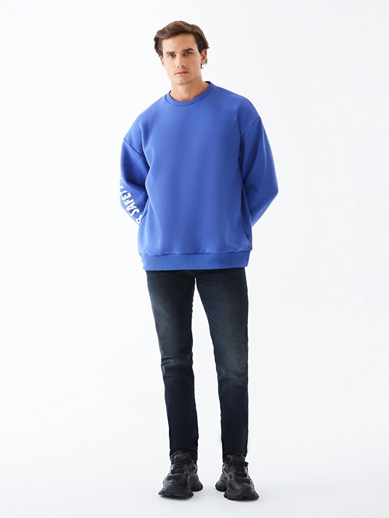 Arms Print With Print Navy Arms Print With Print Navy