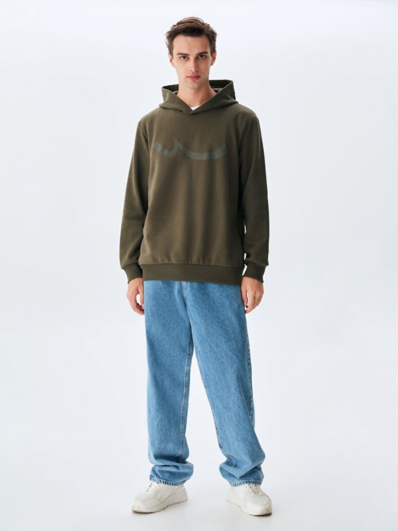 Ltb Logo With Hood Grün Sweatshirt Ltb Logo With Hood Grün Sweatshirt