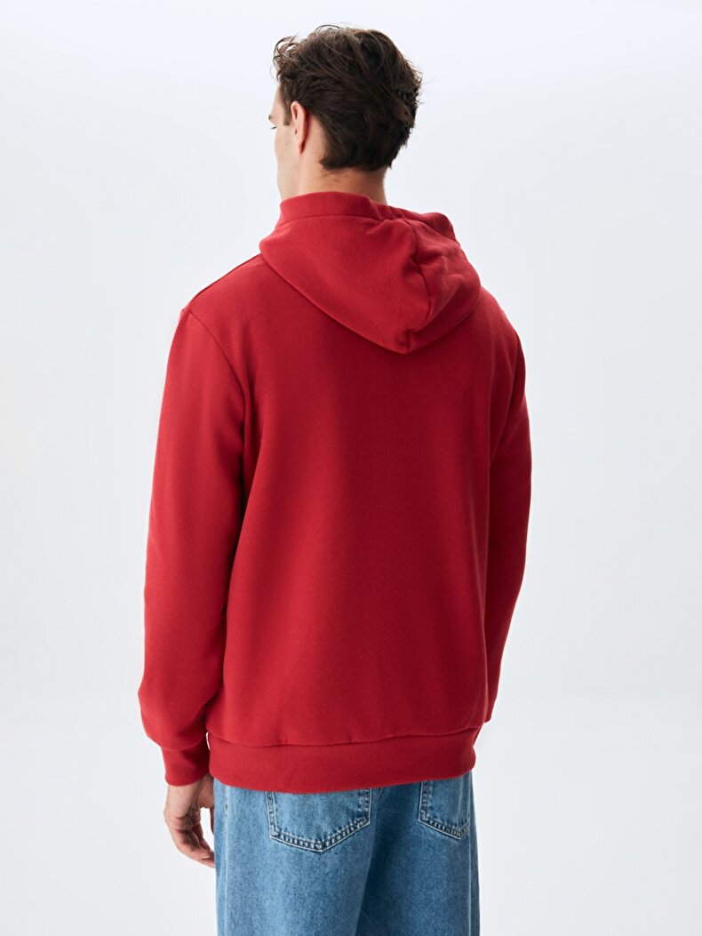 Ltb Logo With Hood Orange Sweatshirt