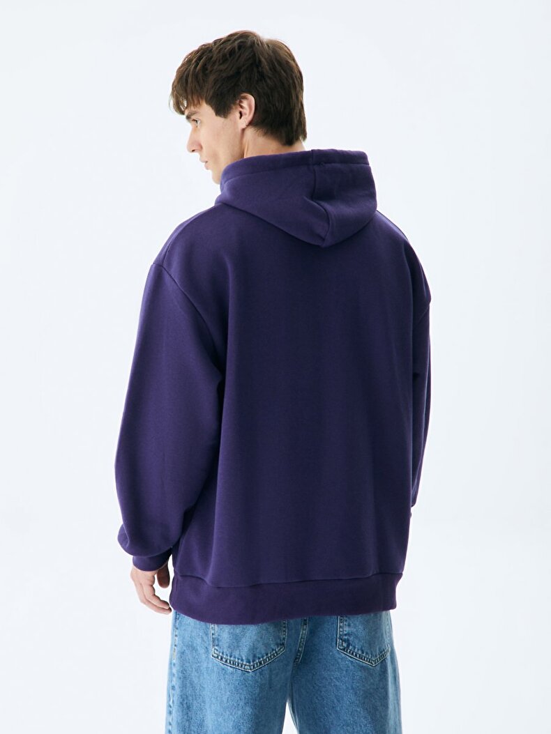 With Hood Donkerblauw Sweatshirt