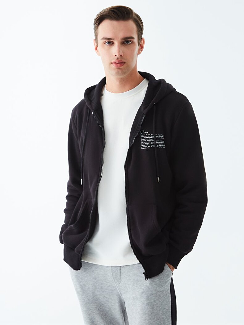 Written With Hood Zwart Sweatshirt