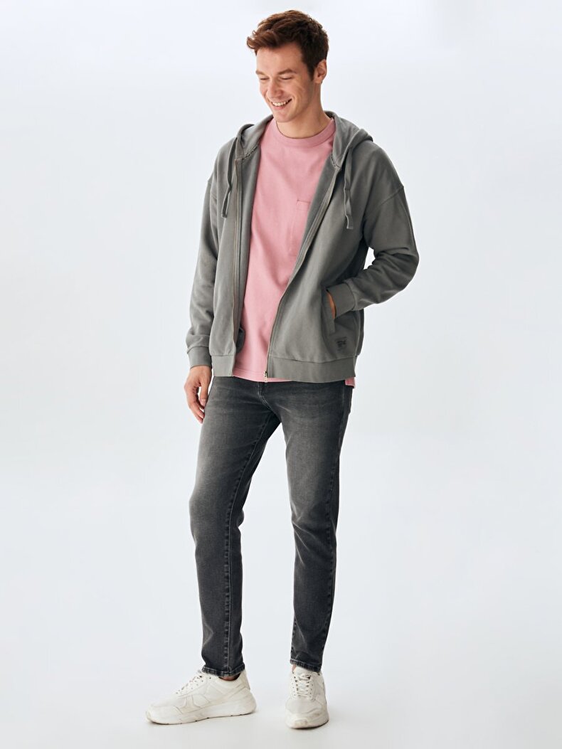 Dunkelgrau Sweatshirt