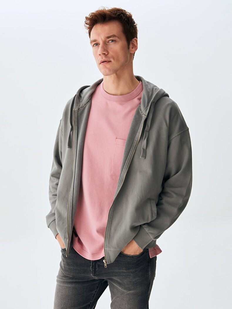 Dunkelgrau Sweatshirt