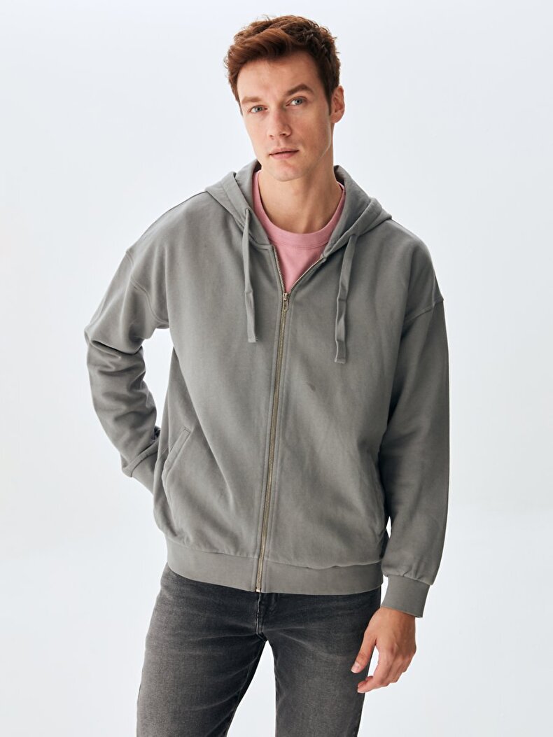 Dunkelgrau Sweatshirt
