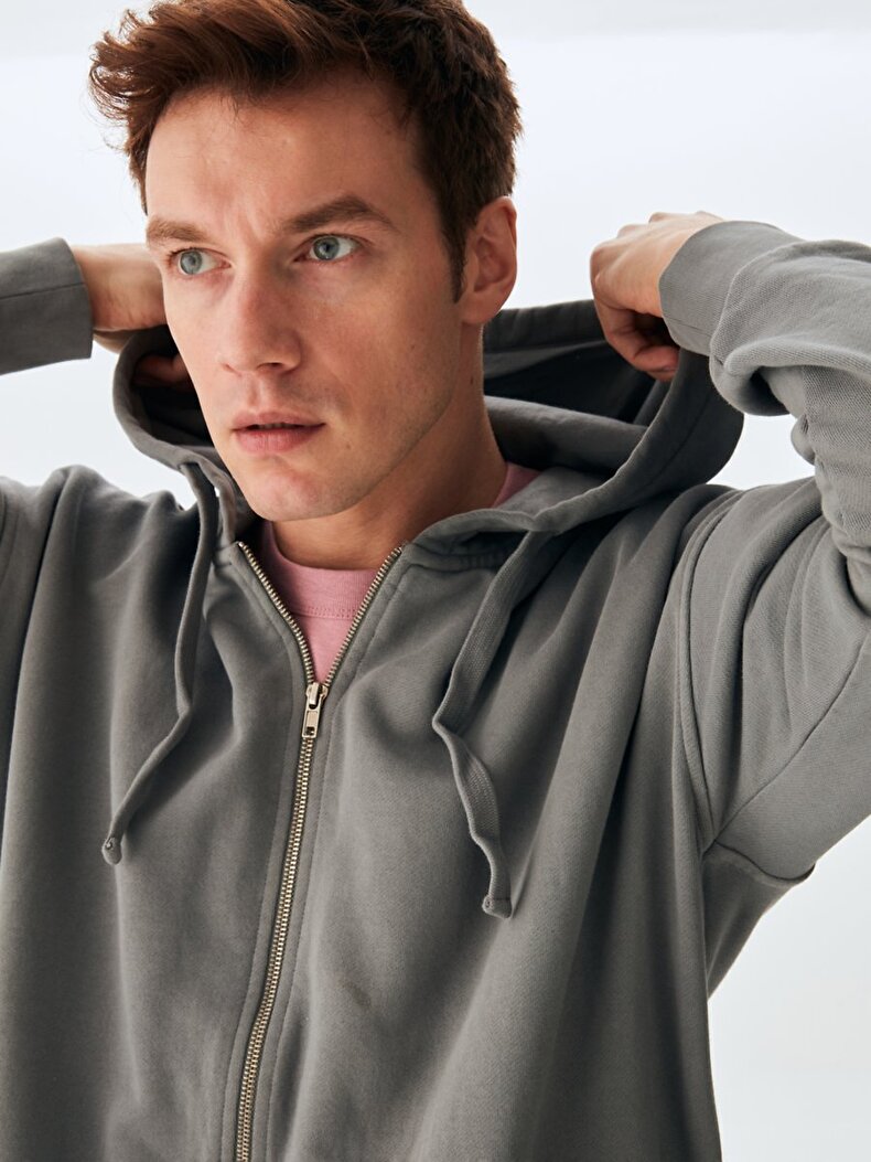 Dunkelgrau Sweatshirt