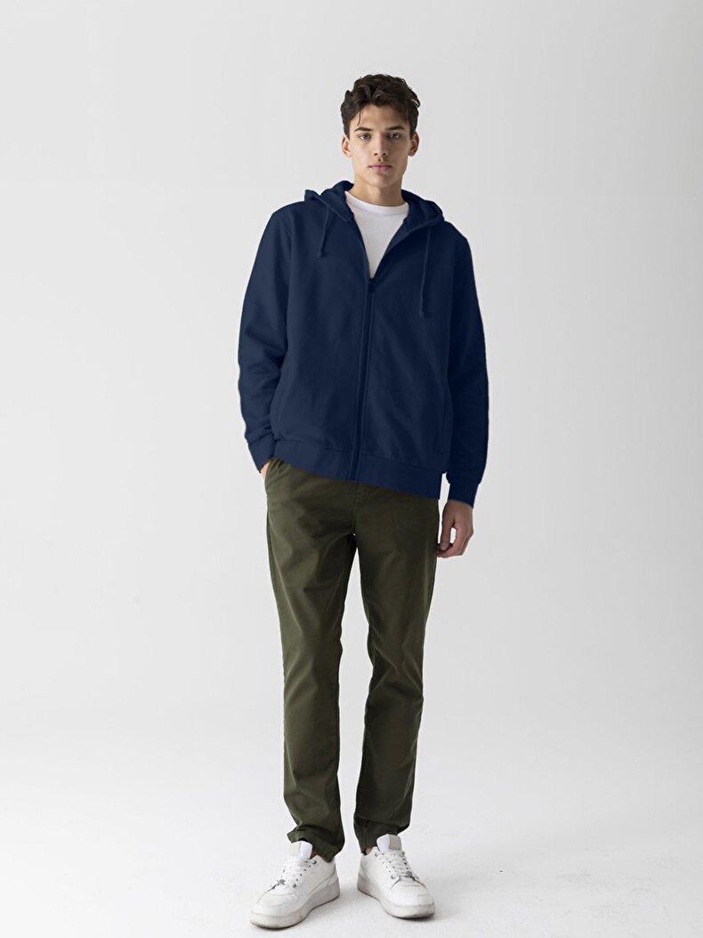 Dunkelblau Sweatshirt