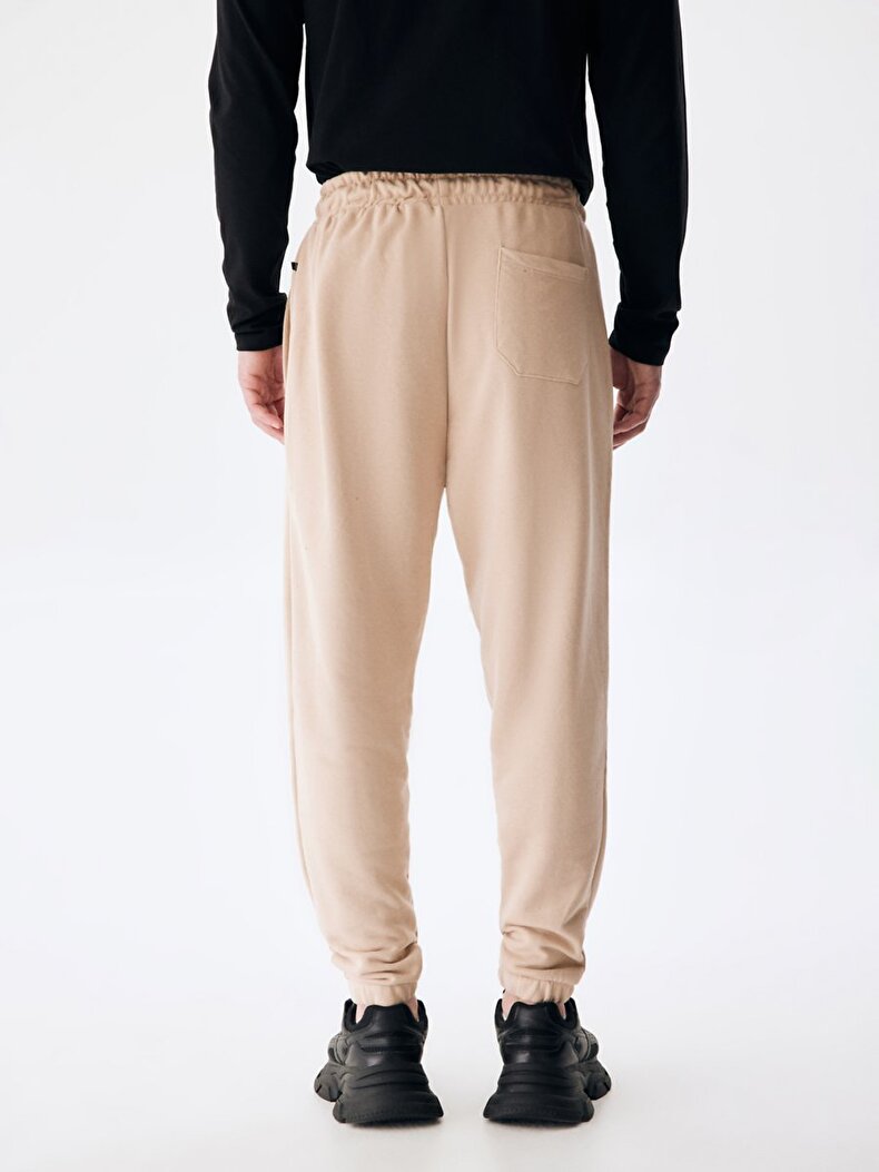 With Pockets Jogger Beige