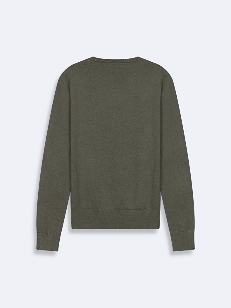 Grün Pullover