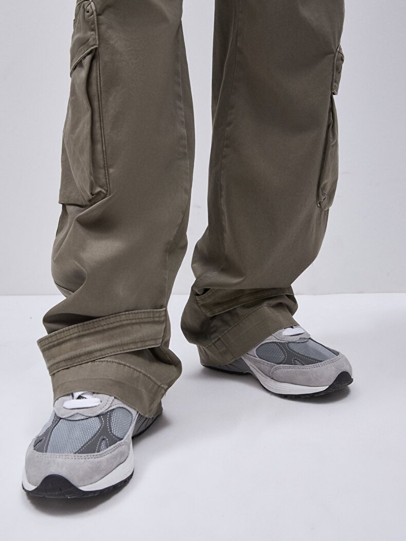 Detaylı Kargo Yeşil Pantolon