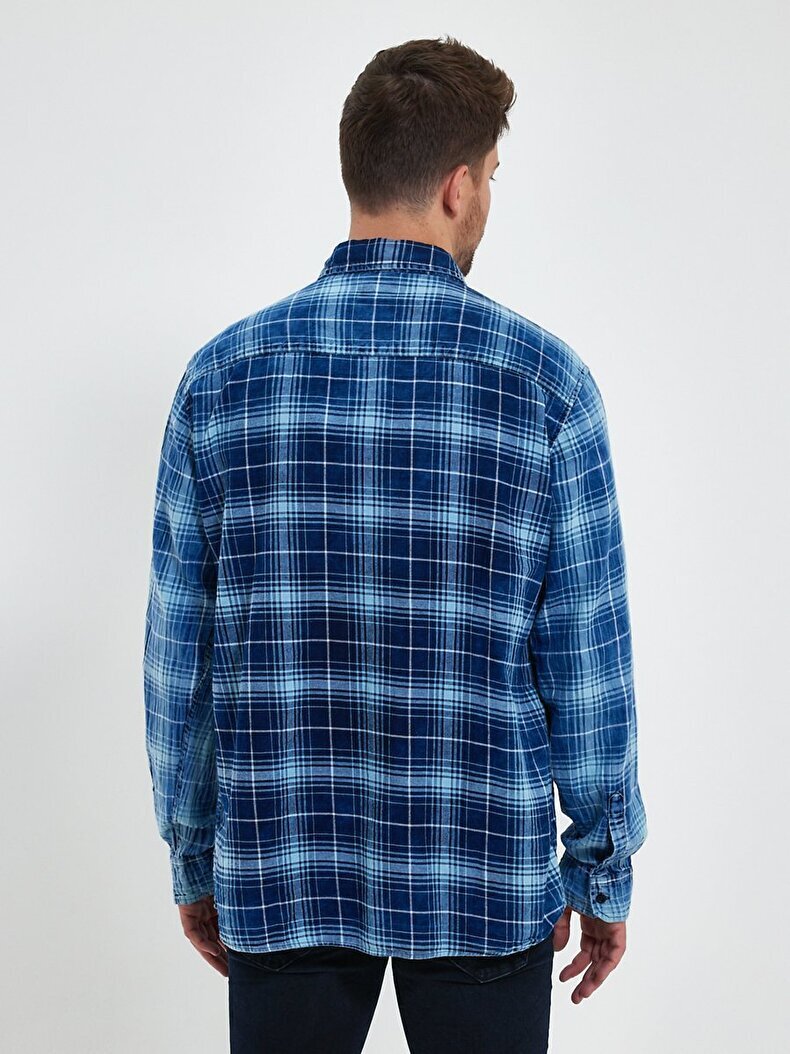 Check Blue Shirt