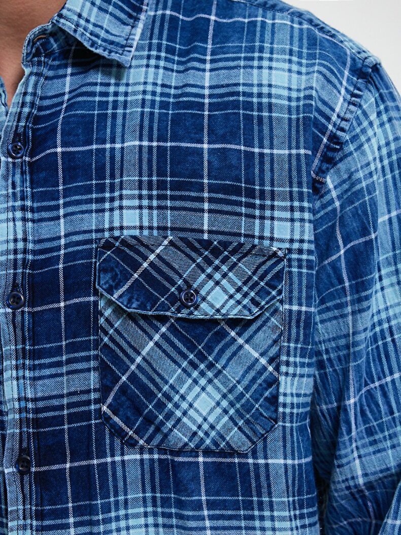 Check Blue Shirt