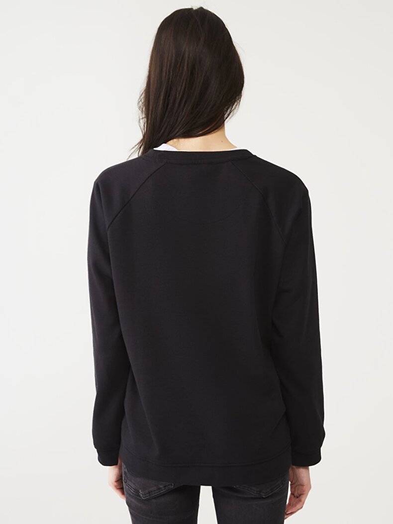 Shiny Stone Black Sweatshirt