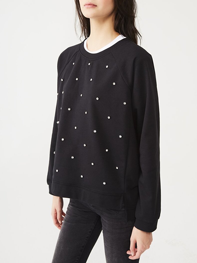 Shiny Stone Black Sweatshirt