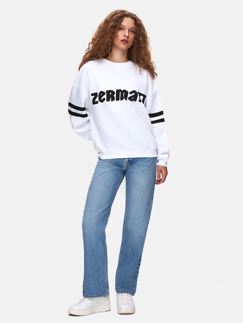 Beyaz Sweatshırt