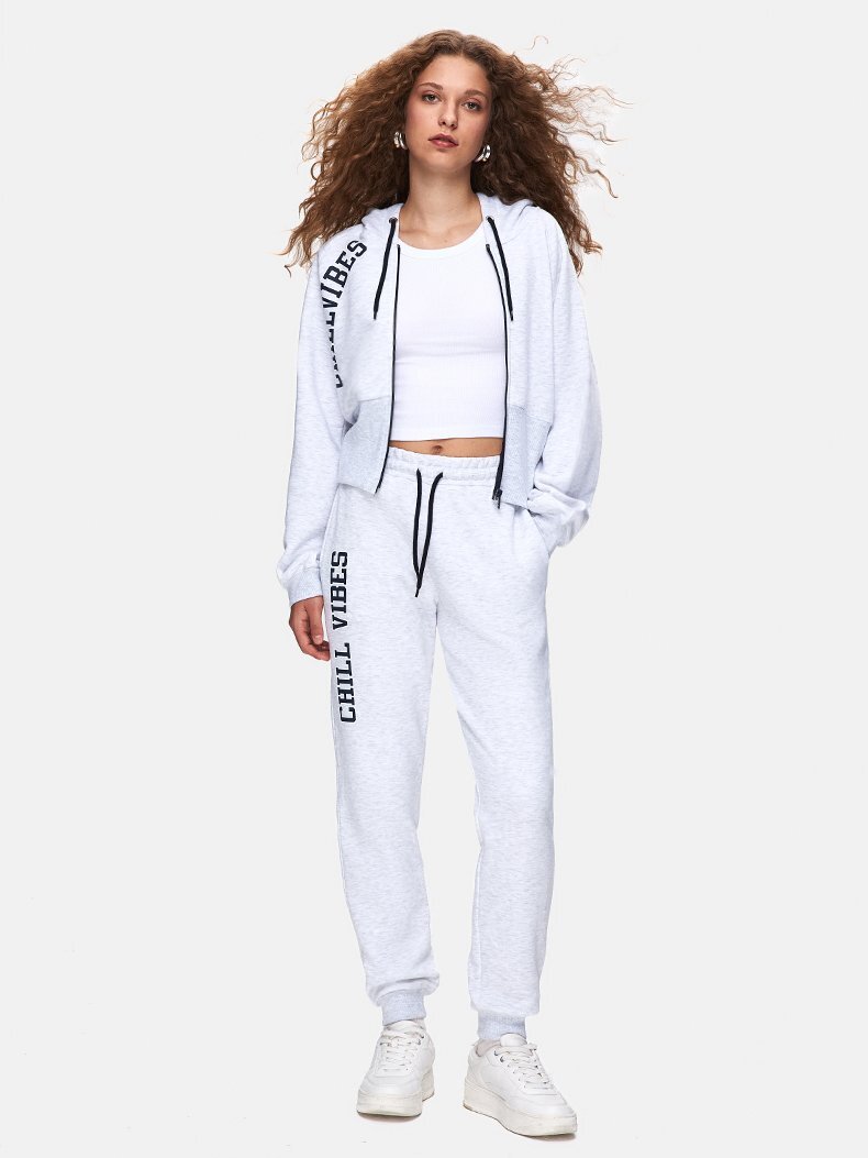 Print Jogger Regular Fit Grey Tracksuit