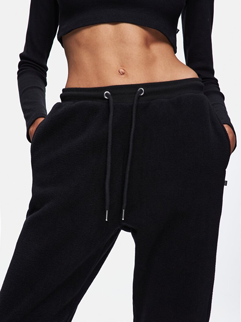 Basic Elastic Black Tracksuit