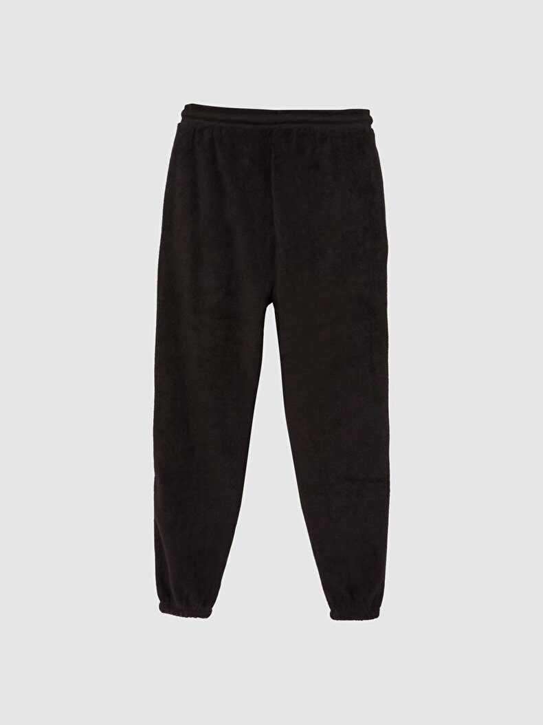 Straight Jogger Regular Fit Black Tracksuit