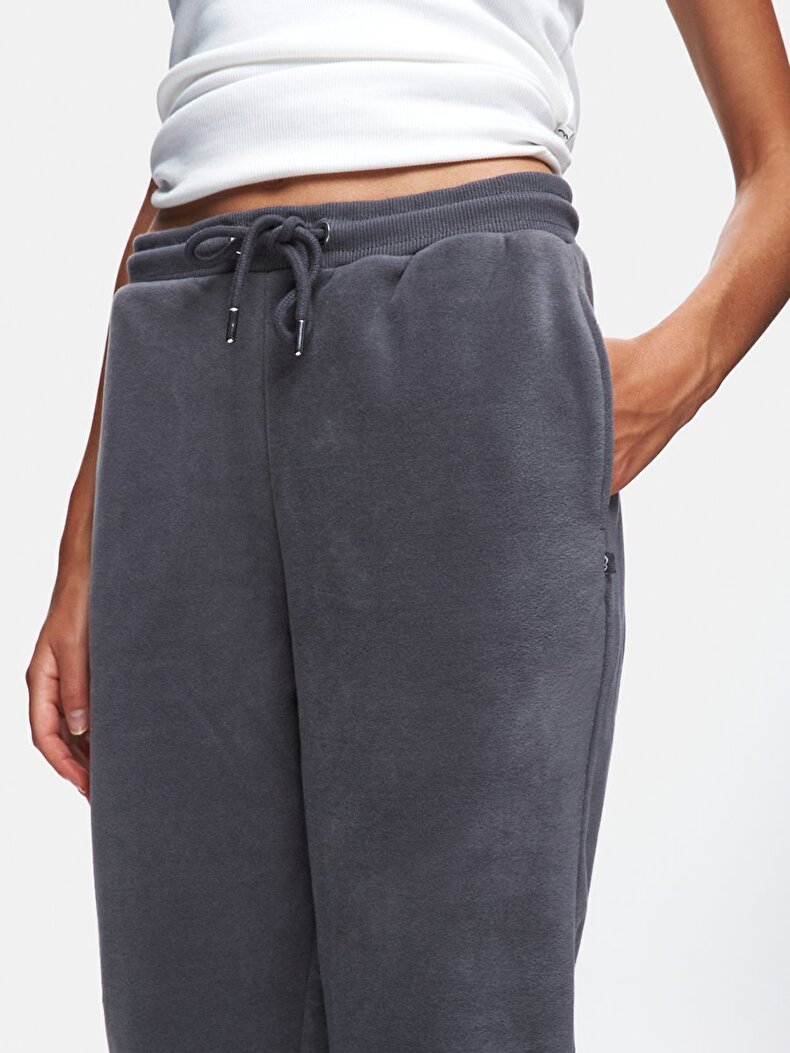 Düz Jogger Regular Fit Gri Eşofman